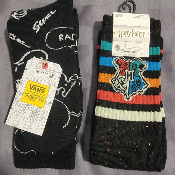 NEW Harry Potter & Peanuts Crew Socks - Picture 2 of 5